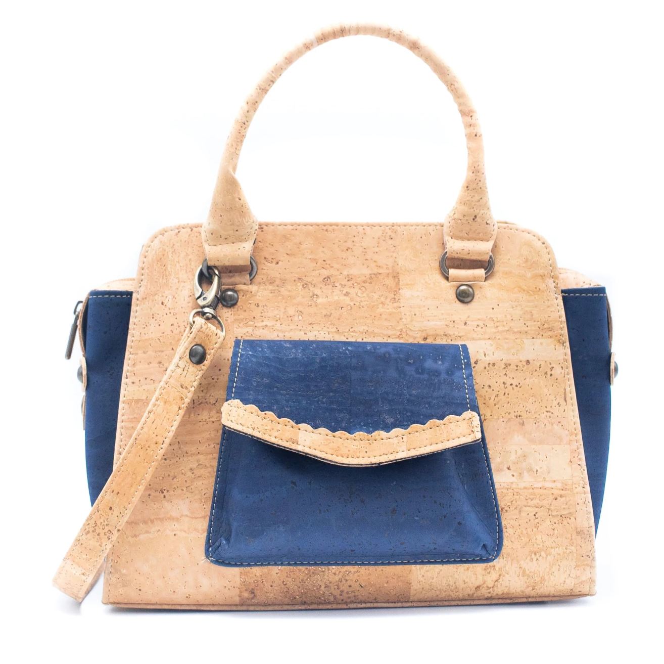 Natural Cork printed pattern women's messenger bag BAGD-346-13